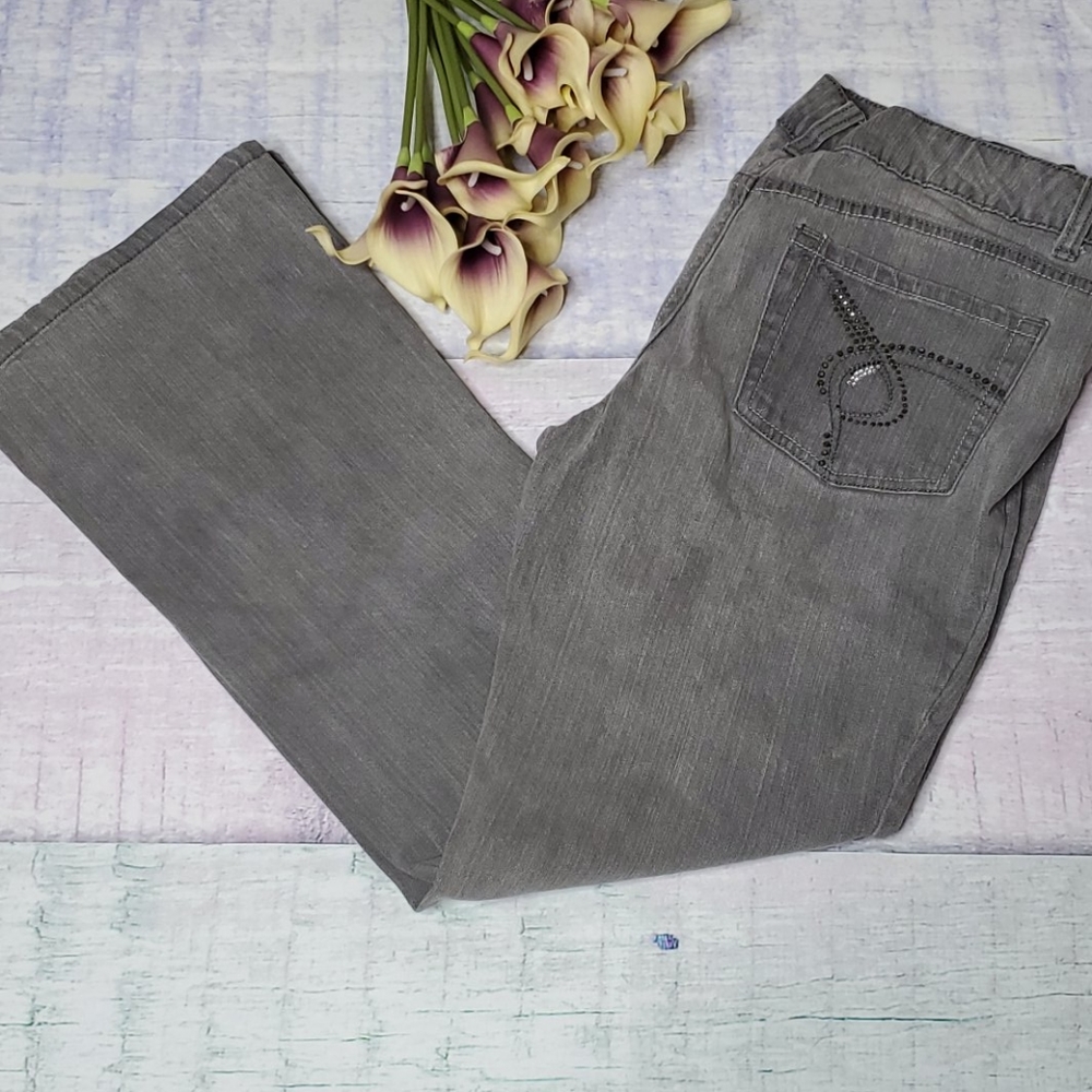 Faded Glory Gray Boot Cut Jeans